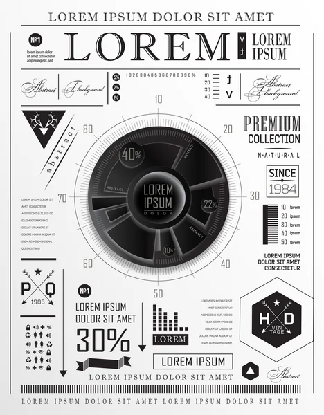 Zestaw elementów infografik — Wektor stockowy