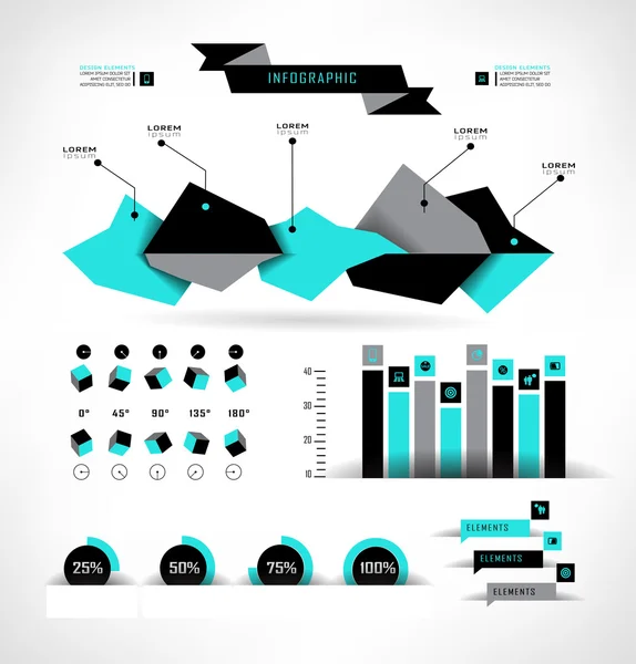 Set elements of infographics — Stock Vector