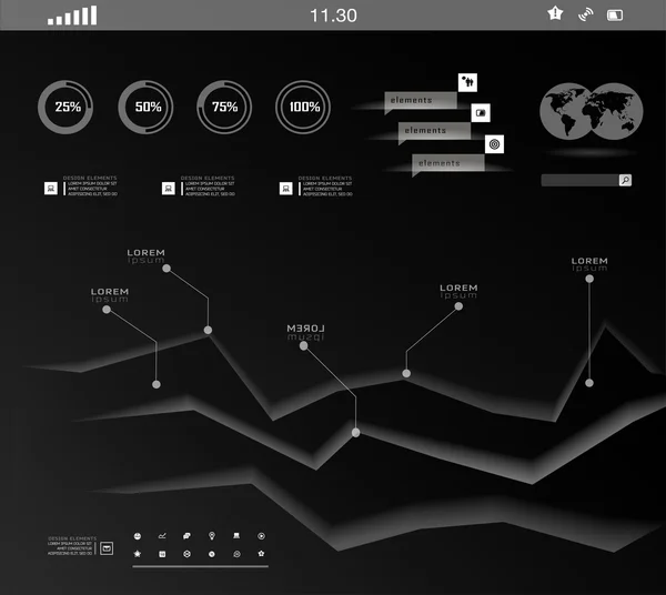 Set elementen van infographics — Stockvector