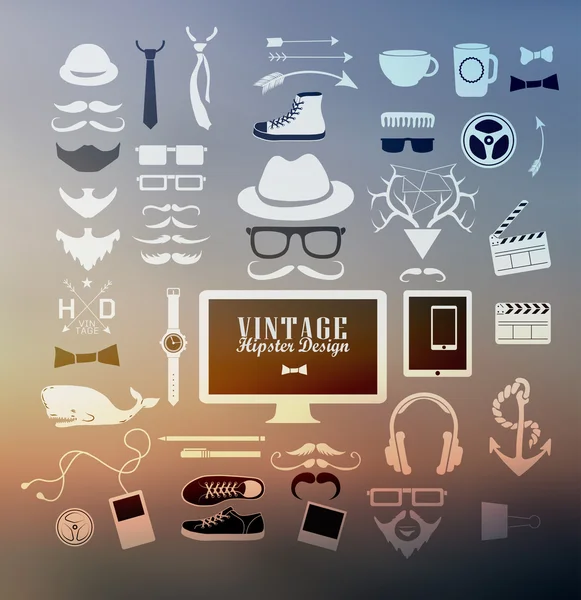 Eléments de style Hipster — Image vectorielle