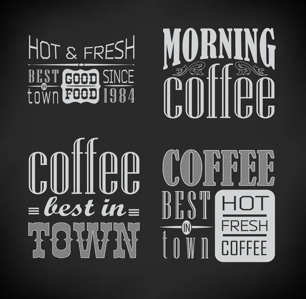 Conjunto de etiquetas de café — Vector de stock