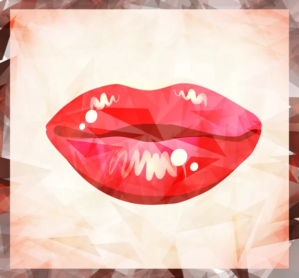 Modern lips background — Stock Vector