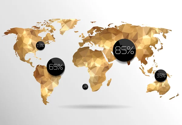 Mapa del mundo fondo — Archivo Imágenes Vectoriales