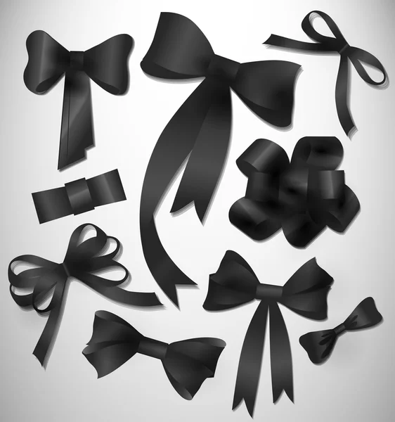 Vector bow collection — Stock Vector