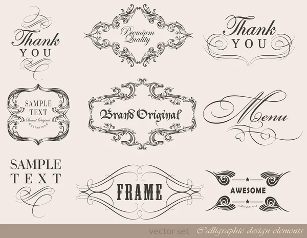 Diseño caligráfico — Archivo Imágenes Vectoriales
