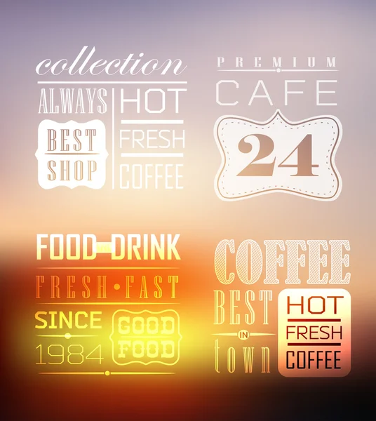 Premium Quality Coffee — Stock Vector