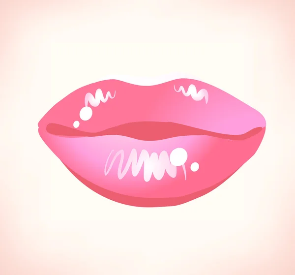 现代的嘴唇背景 — 图库矢量图片