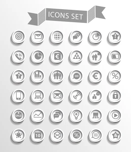 Set of web icons — Stock Vector