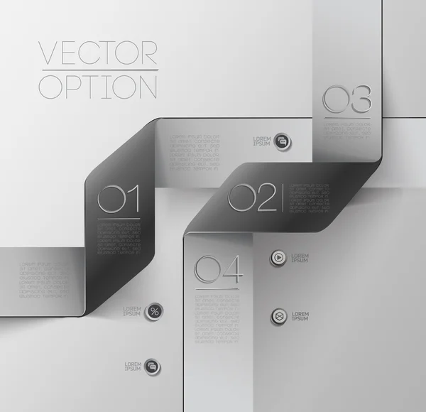 Eléments de conception pour options — Image vectorielle