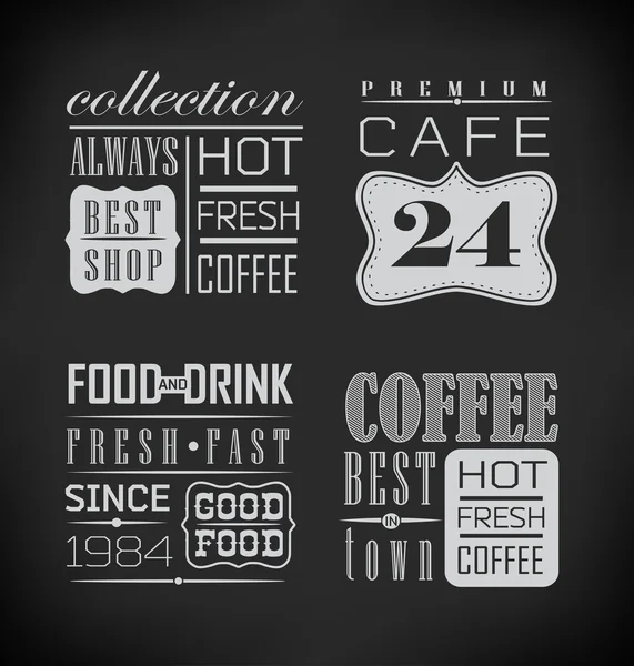 Affiche lettrage prendre café — Image vectorielle