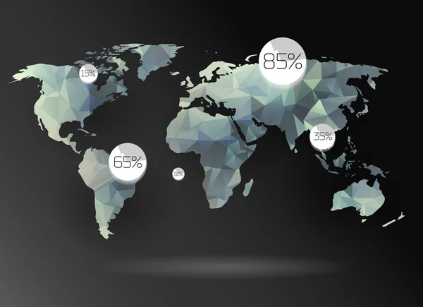 Mundo mapa fundo — Vetor de Stock