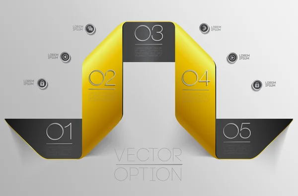 Eléments de conception pour options — Image vectorielle