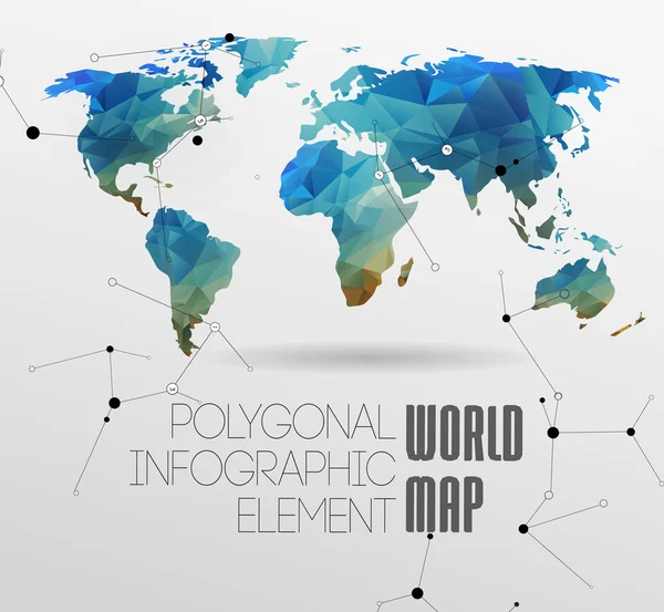 Mapa světa a informační grafika Stock Ilustrace