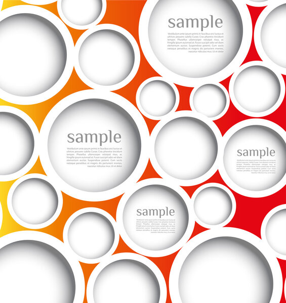 Abstract web design bubble with background.