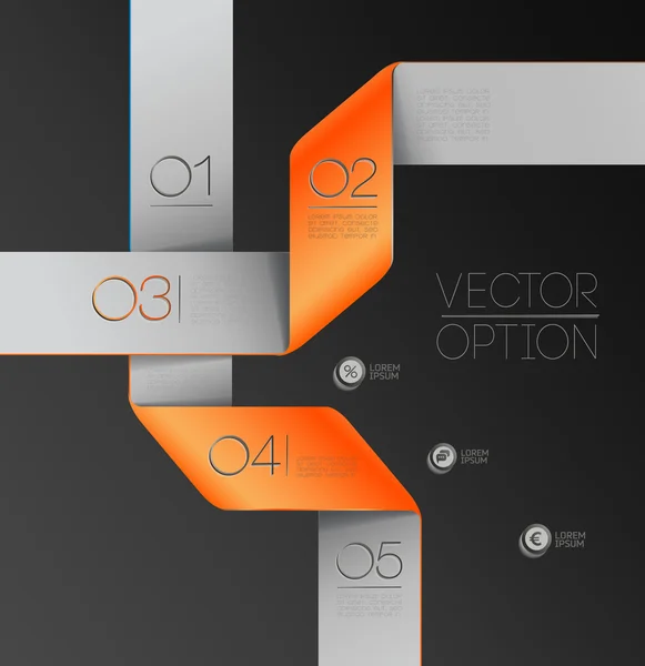 Design elements  for options — Stock Vector