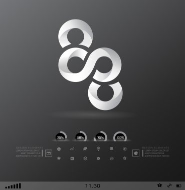 επιχείρηση σχεδιαστικά στοιχεία (εικονίδιο) για την εκτύπωση και το web. διάνυσμα