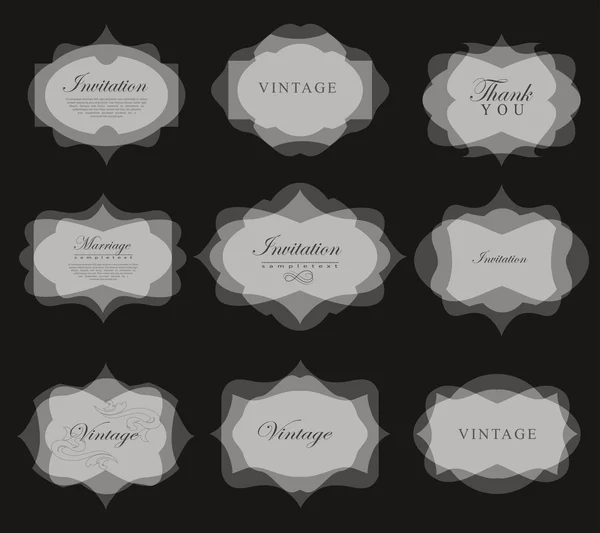 Carte d'invitation dans un style rétro . — Image vectorielle