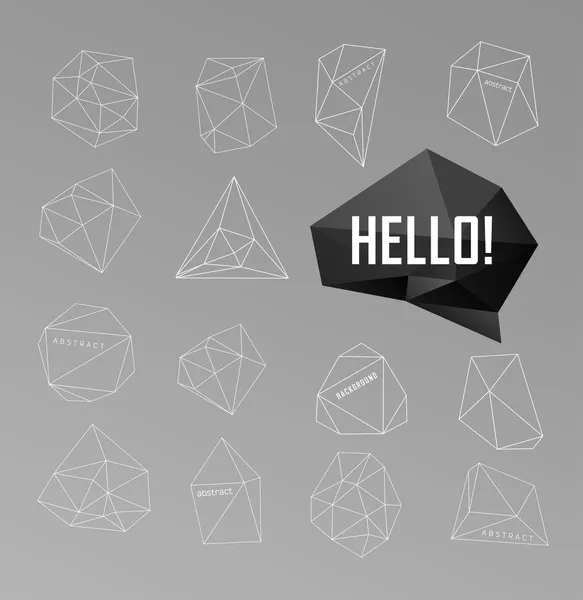 Abstrakter moderner Hintergrund mit Polygon-Design — Stockvektor