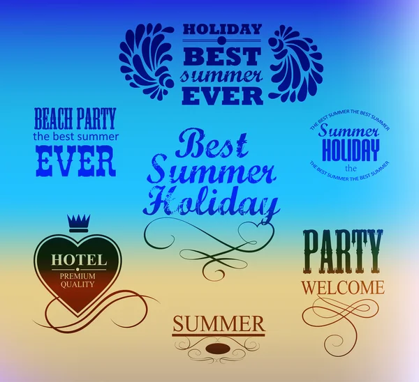 Elements for Summer — Stock Vector