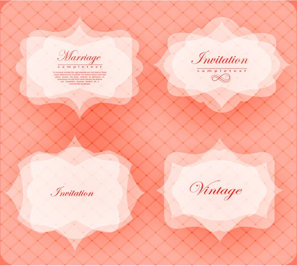 Carte d'invitation dans un style rétro . — Image vectorielle