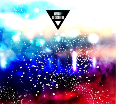 hipster arka plan yapılmış üçgen ve uzay arka plan