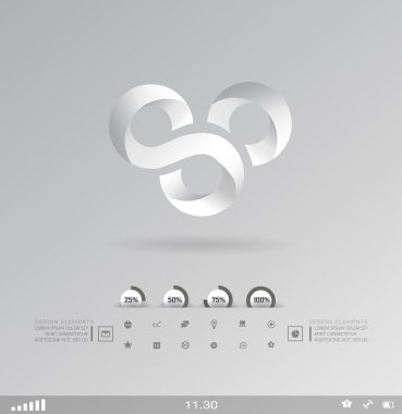 επιχείρηση σχεδιαστικά στοιχεία (εικονίδιο) για την εκτύπωση και το web. διάνυσμα