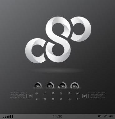 επιχείρηση σχεδιαστικά στοιχεία (εικονίδιο) για την εκτύπωση και το web. διάνυσμα