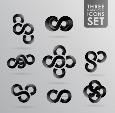 επιχείρηση σχεδιαστικά στοιχεία (εικονίδιο) για την εκτύπωση και το web. διάνυσμα