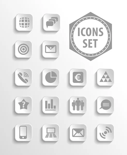 Set of web icons — Stock Vector