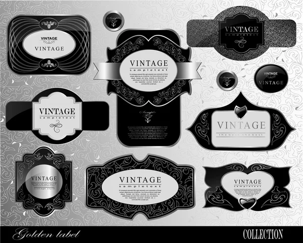 Retro  labels — Stock Vector