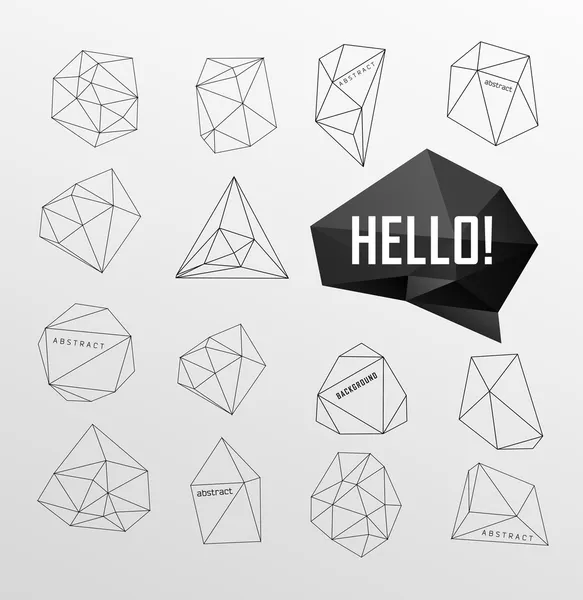 modern arka plan ile çokgen çizmek