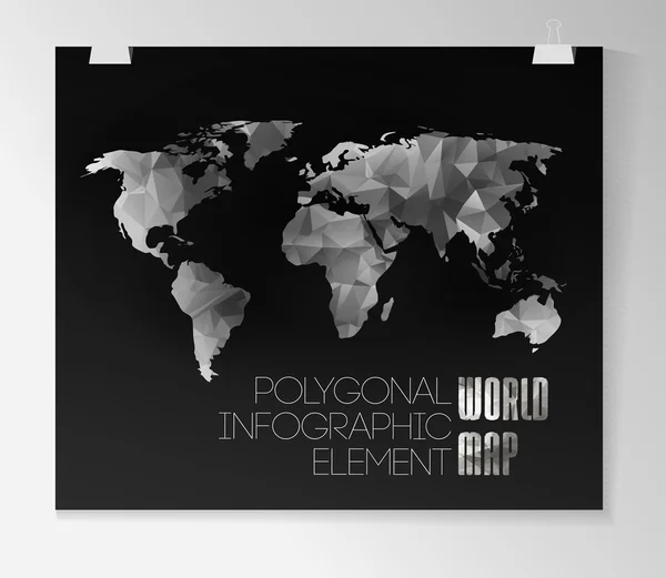 World Map and Information Graphics — Stock Vector