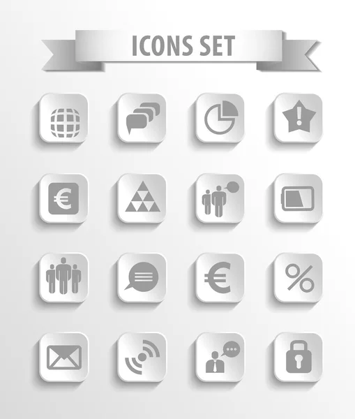 Conjunto de iconos web — Archivo Imágenes Vectoriales