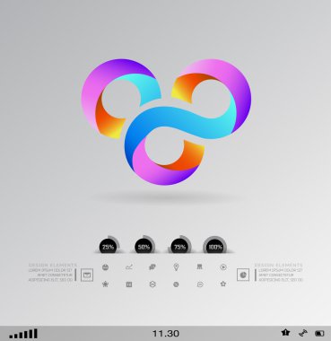 επιχείρηση σχεδιαστικά στοιχεία (εικονίδιο) για την εκτύπωση και το web. διάνυσμα