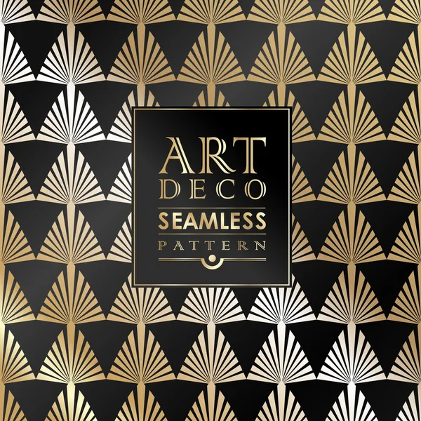 Art Deco seamless vintage wallpaper pattern — Stock Vector