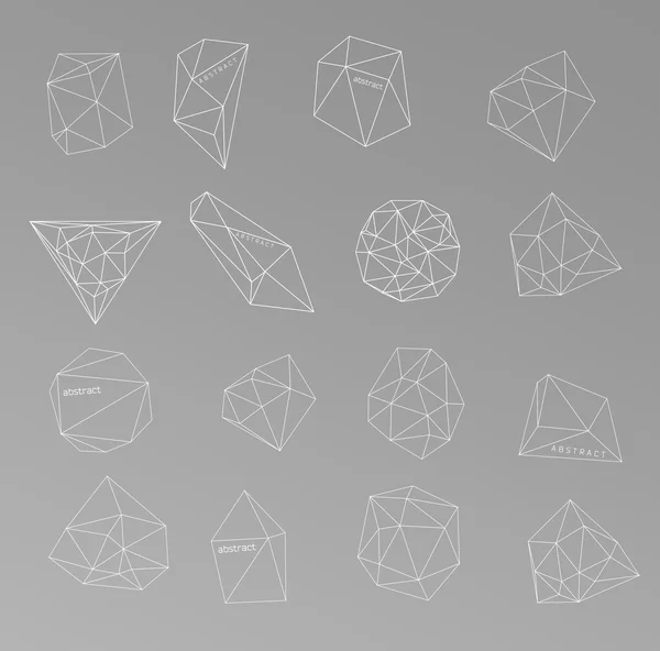 Abstrakter moderner Hintergrund mit Polygon-Design — Stockvektor