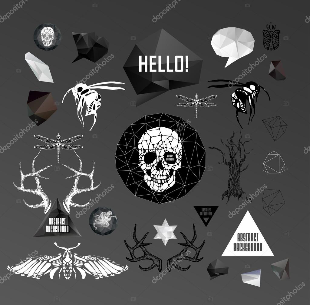 angelp  abstract gothic seamless pattern starsania  elements of