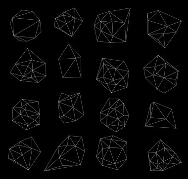 modern çokgen kabarcık