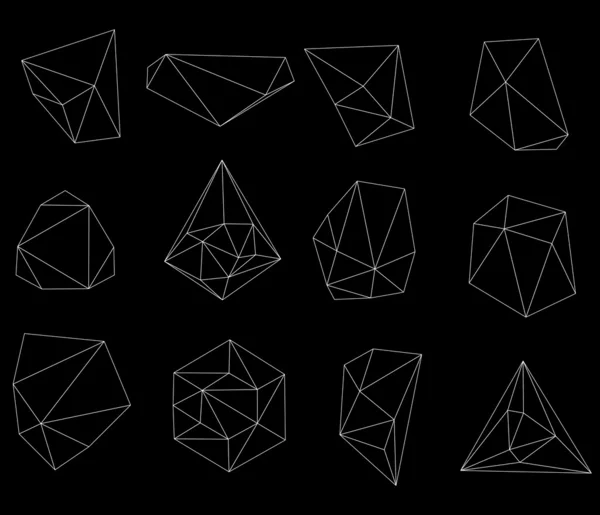 抽象的な現代多角形バブル — ストック写真