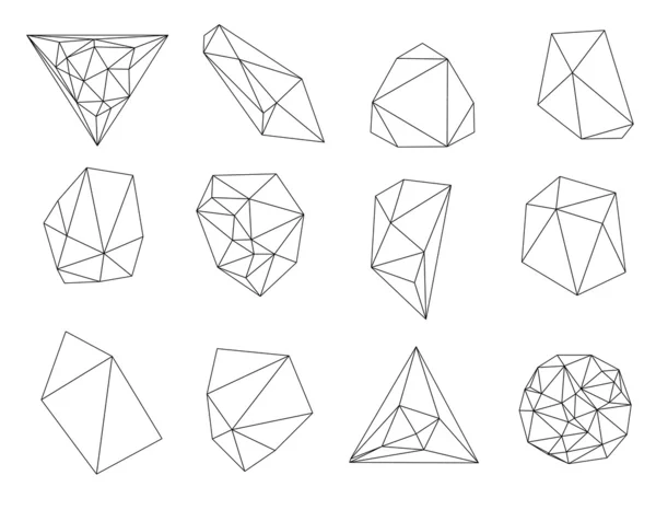 抽象的な現代多角形バブル — ストック写真