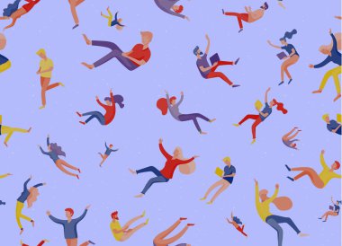 Uzayda uçan, cihazlarla ve kağıtlarla etkileşen yaratıcı insanlarla kusursuz bir model. Karakterler rüyalarda, hayal gücünde ve ilhamda hareket eder ve yüzer. Vektör