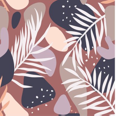 Kusursuz desen. Organik el yazması matisse sanat tarzında soyut moda karalama. Çeşitli şekiller ve nesneler. Posterler için çağdaş modern simgeler şablonları, sosyal medya. Vektör