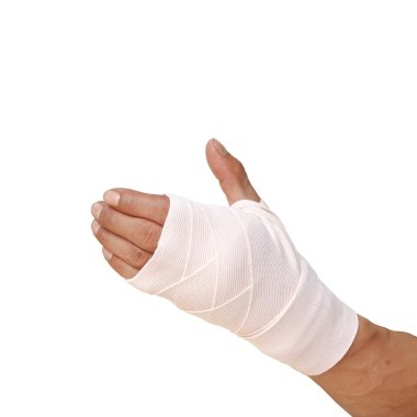 insan yaralanma yandan tıp bandaj