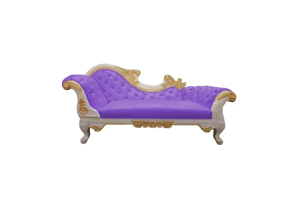 Luxurious sofa isolated on white background — Stock Photo, Image