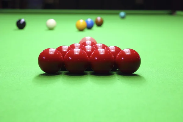 Opening frame of the snooker — Stock Photo, Image
