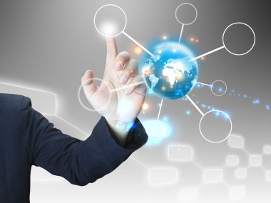 işadamı basın dünya diyagramı