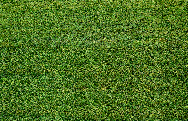 Campo sportivo verde con erba artificiale — Foto Stock