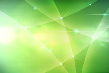 soyut yeşil eğrileri 