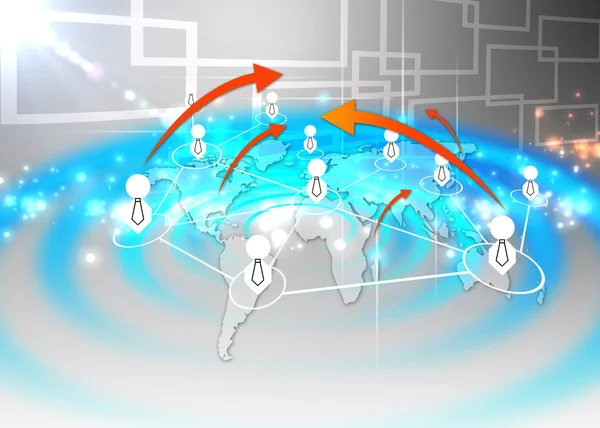社会网络概念 — 图库照片
