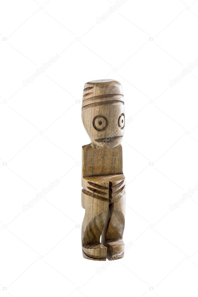 Statuette fetish - idol of petrified wood.